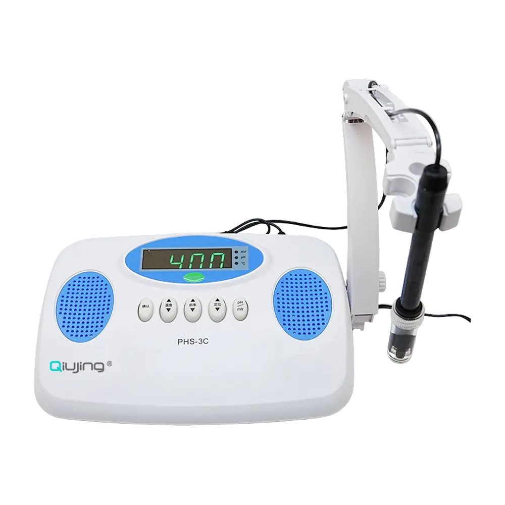 Qiijing IP54 Truyền dẫn Bluetooth không dây chống bụi 4 tiêu chuẩn tuân thủ Máy đo độ PH để bàn chống nước PHS-3C